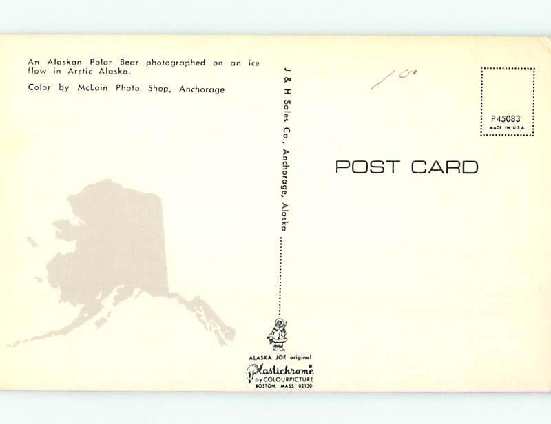 Unused Pre-1980 POLAR BEAR state of Alaska hn2849