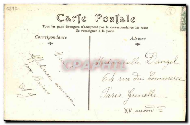 Old Postcard Fancy Paris Cafe Old Singing the Champs Elysees about 1846