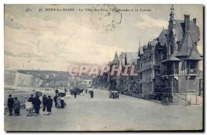 Old Postcard Mers Les Vains Villa Des Fees l & # 39esplanade and the cliff
