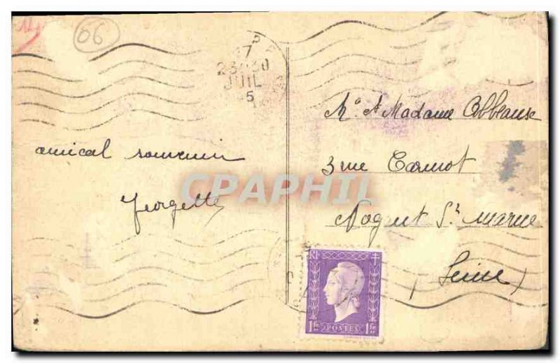 Postcard Old Nice la Jetee Promenade