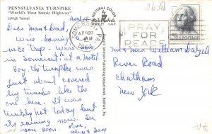 Pennsylvania Turnpike 1964 Postcard Lehigh Tunnel