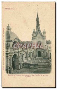 Old Postcard The court D & # 39Honneur Du Chateau La Chapelle and La Porte D ...