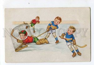 3073224 ICE HOCKEY boy play Vintage colorful AMAG PC