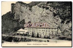 Old Postcard Digne Etablissement Thermal