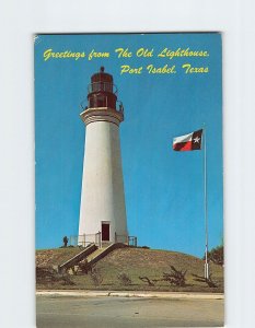 Postcard Greetings from the Old Lighthouse Port Isabel Texas USA