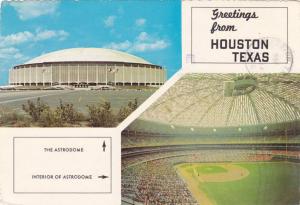Greetings from Houston TX Texas - Astrodome Baseball Stadium