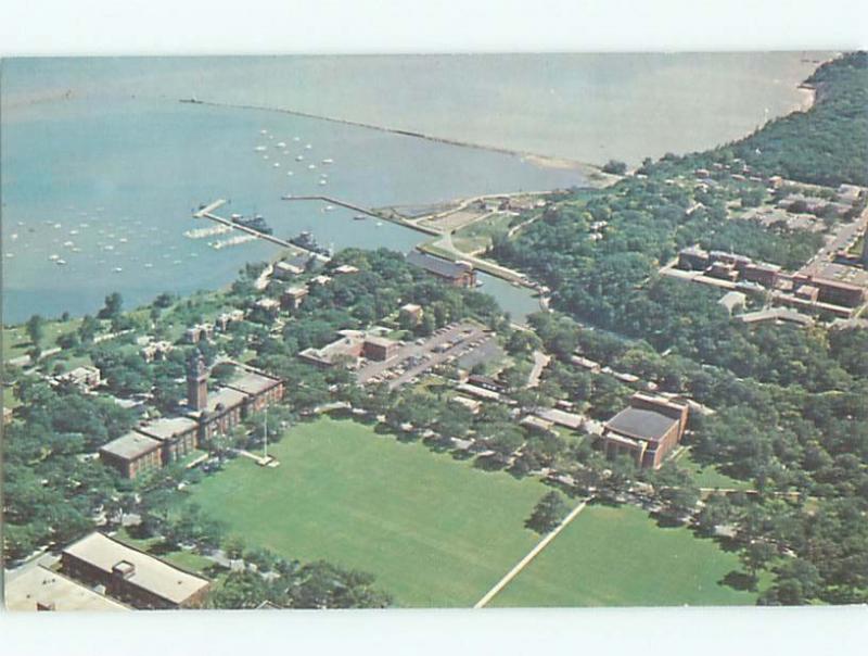 Unused Pre-1980 AERIAL VIEW OF TOWN Great Lakes Illinois IL n2516