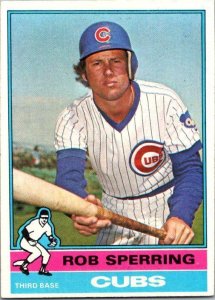 1976 Topps Baseball Card Rob Sperring Chicago Cubs sk13356