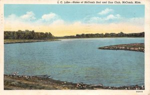 McComb Mississippi I.C. Lake, McComb Rod & Gun Club Home, Vintage PC U26658