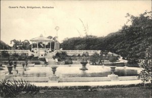 Bridgetown Barbados Queen's Park Fountain Vintage Postcard