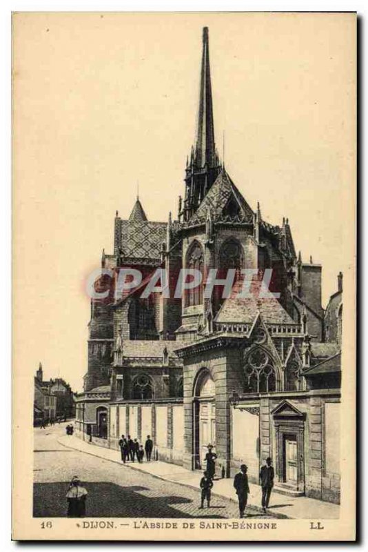 Old Postcard Dijon the Apse of Saint Benigne