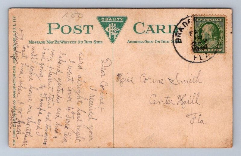 MANATEE RIVER BRADENTOWN FLORIDA BRADENTON POSTCARD 1910