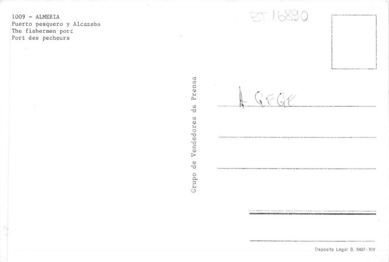 BT16890 almeria puerto pesquera y alcazaba ship bateaux spain