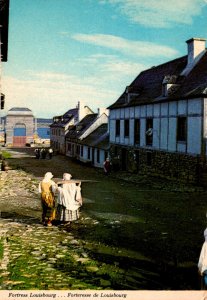 Canada Cape Breton Fortress Louisbourg Rue Toulouse Main Street