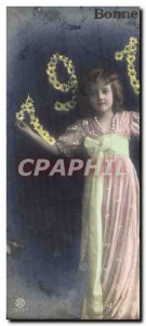 Old Postcard Fantasy Flowers Year 1910 Child