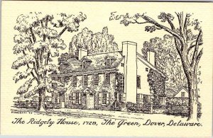 Postcard HOUSE SCENE Dover Delaware DE AL8260