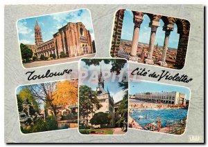 Modern Postcard Toulouse Haute Garonne St Sernin Basilica Panorama Square Wil...