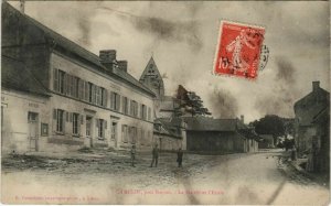 CPA Camelin - pres Noyon - La Mairie et l'Ecole (1063015)