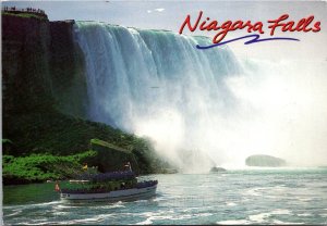 Canada Niagara Falls Maid Of The Mist Sailing Past Horseshoe Falls 1998