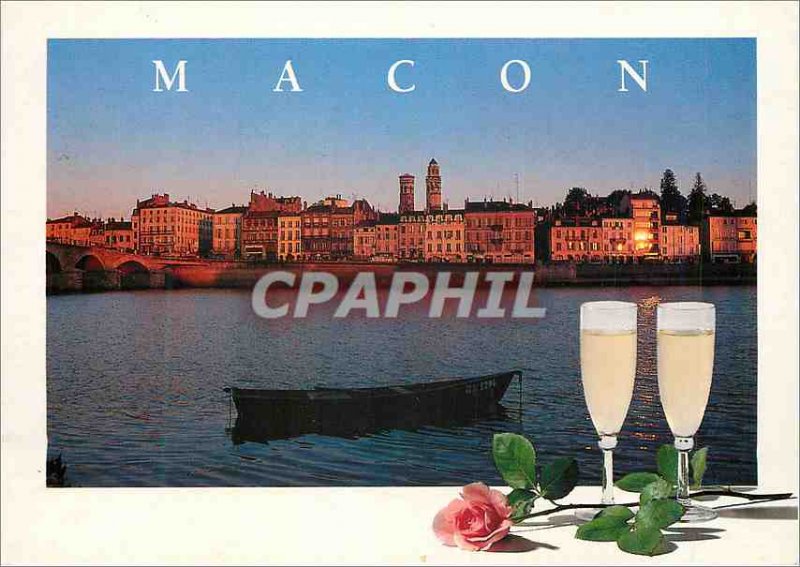 Modern Postcard Macon (Saone et Loire) Quays