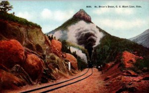 Colorado - St. Peter's Dome on the C.C. Short Line Railroad - c1908