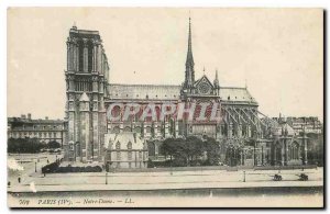 Old Postcard Notre Dame Paris IV