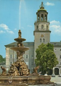 Austria Postcard - Salzburg - The Residence Fountain and The Carillon  RR7681