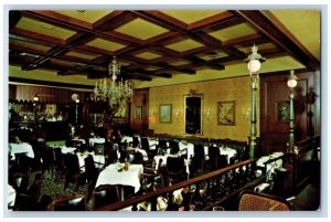 Washington D.C. Postcard Sans Souci Restaurant Dining Interior Scene Vintage