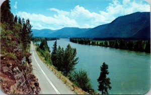 Clarksfork River Hwy 10A Columbia River Bitterroot Cabinet Mts Montana Postcard