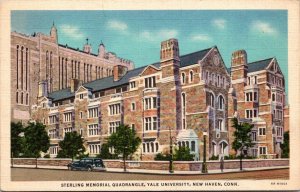 Connecticut New Haven Yale University Sterling Memorial Quadrangle 1935 Curteich