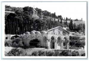 1953 View of Buildings Temples in Jordan Vintage RPPC Photo Postcard