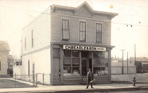 C.H. Beadle & Son Painters, Location unknown Real Photo Unused very small lig...