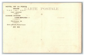 Postcard Reproduction Napoleon Hotel De La Poste Vintage Standard View Card 