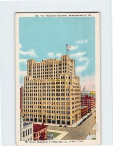 Postcard The Telephone Building, Denver, Colorado