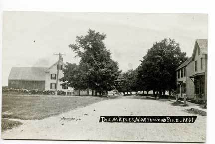 Northwood NH Dirt Street View RPPC Postcard