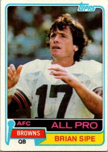 1981 Topps Football Card Brian Sipe Cleveland Browns sk60095