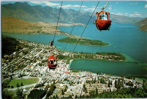 Gondola Lift Queenstown Otago New Zealand Postcard