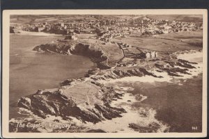 Cornwall Postcard - Aerial View Showing The Coast at Newquay   T2438