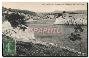 Old Postcard Cassis beyond Entree Creek of Port Miou