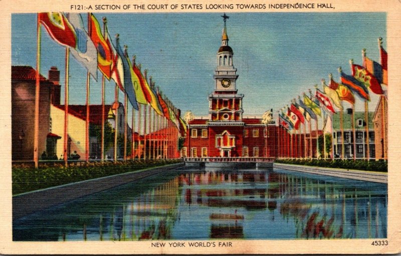 New York World's Fair 1939 Section Of The Court Of States Looking Toward...