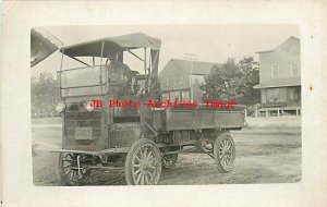 IL, Woodale, Illinois, RPPC, Edwin Hoppensteadt's Early Chain Drive Truck, 1915