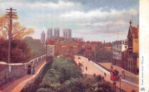 York from City Walls Yorkshire England UK 1910c Tuck postcard