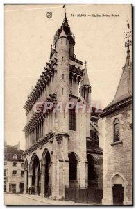 Dijon Old Postcard Notre Dame Church