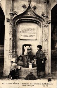 CPA SALIES-de-BÉARN Fontaine monumentale du Millenaire-Place du Bayaa (412555)