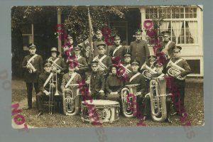 Sherbrooke QUEBEC CANADA RPPC 1924 Women Men THE SALVATION ARMY BAND Uniforms