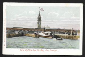 Ferry Building High View San Francisco CA Unused c1905