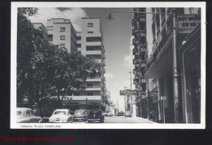 RPPC CARACAS VENEZUELA DOWNTOWN STREET SCENE OLD CARS REAL PHOTO POSTCARD