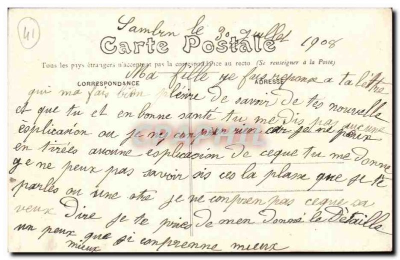 SAMBIN Old Postcard The main street