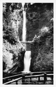 Multnomah Falls real photo - Columbia River Highway, Oregon OR  