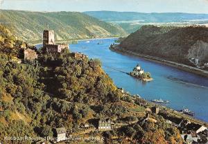 BT11837 Kaubam rhein mit burg Gutenfels und pfalz           Germany